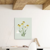 Black Eyed Susans Flower Fine Art Kanvastryck