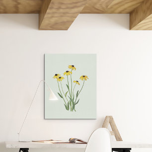 Black Eyed Susans Flower Fine Art Kanvastryck