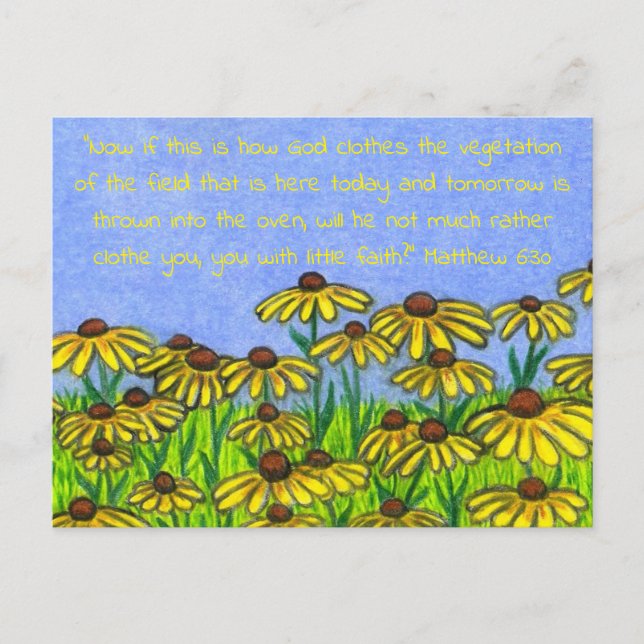 Black Eyed Susans Flowers Vykort (Framsida)