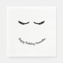 Black Eyelash Glam Pappersservett