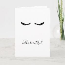Black Eyelash Hej Benice Kort
