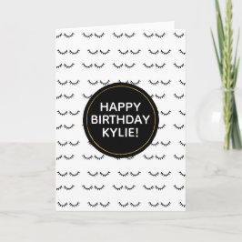 Black Eyelash Personlig Kort