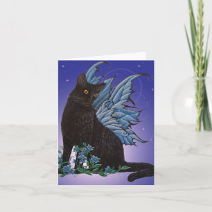 Black Fairy Cat Kort