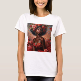 Black Fairy Girl with Ro T Shirt