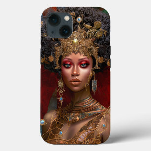 Black Fairy Queen Red Guld Fairy Fantasy Art