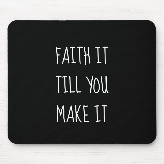 Black Faith it Mouse Pad Musmatta (Framsidan)