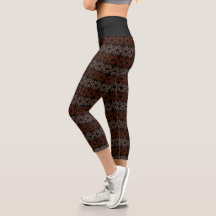 Black Fall Capris Leggings av Joya Kväll