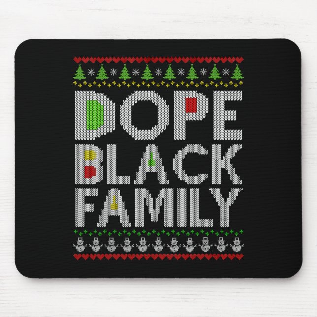 Black Family 2025 Afro Christmas Tree Santa Pj Mat Musmatta (Framsidan)