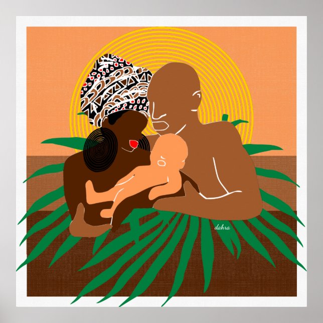 Black Family Brown Kärlek Black Kärlek Poster (Framsidan)