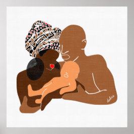 Black Family Brown Kärlek Black Kärlek Poster