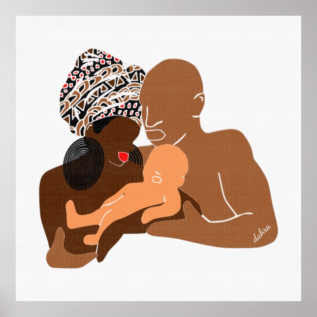 Black Family Brown Kärlek Black Kärlek Poster (Framsidan)