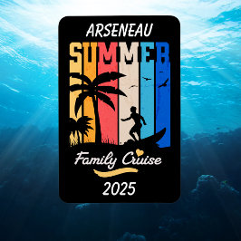 Black Family Cruise Vacation PERSONALIZE Magnet