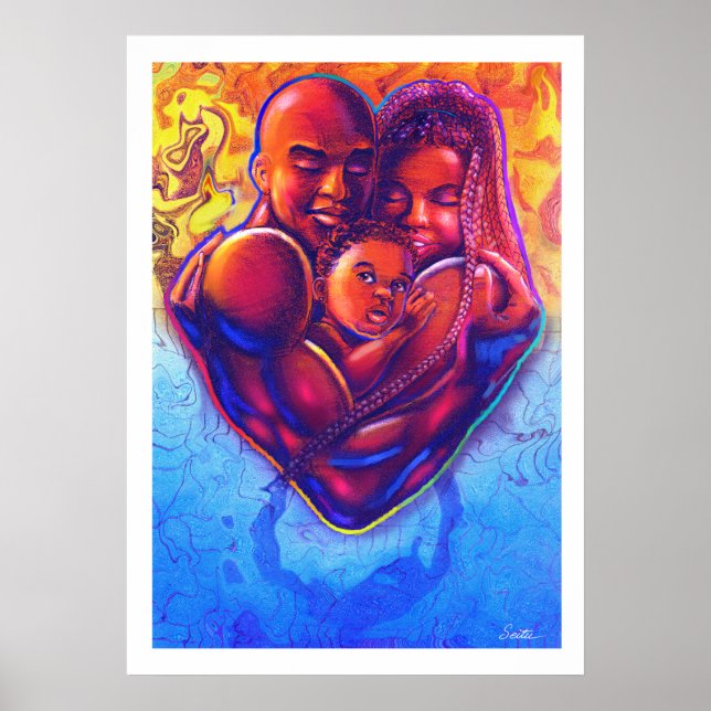 Black Family Kärlek Poster (Framsidan)