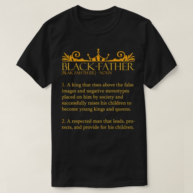 Black Far African American Fars dag Afrocent T Shirt (Design framsida)