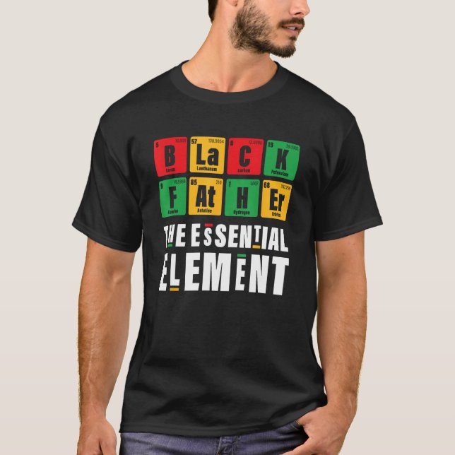 Black Far Essential Inslag Fars dag Funny T Shirt (Framsida)