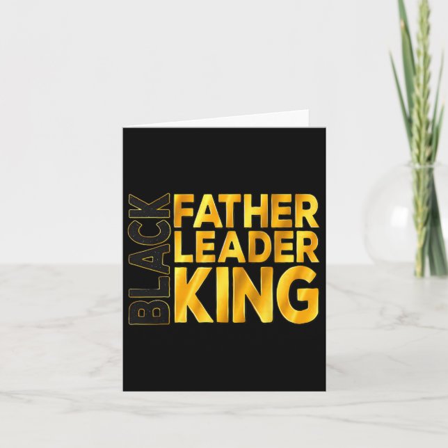 Black Far Leader Kung African Afro Junetelfte F Kort (Framsida)