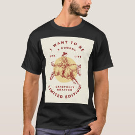 Black Färg Anpassningsbar Cowboy T-Shirt