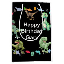 Black färg Background Dinosaur Födelsedagsfest