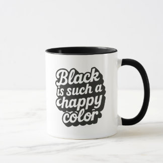 Black Färg Mugg