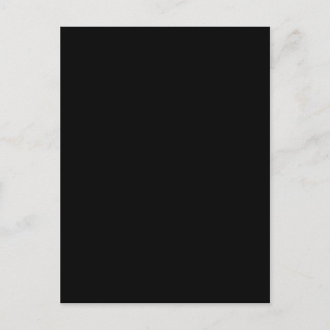Black Färg Plain Pitch Black Background Space Vykort (Framsida)