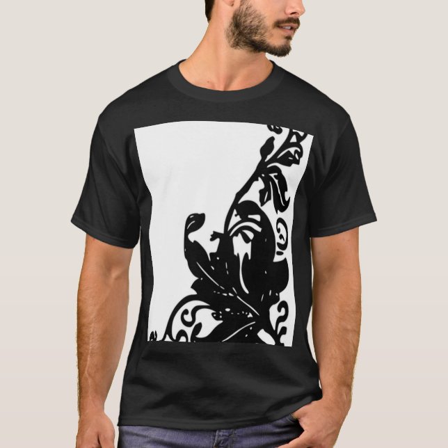 Black färg tshirt t shirt (Framsida)