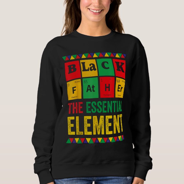Black Father Essential Element Father s Day  Black T Shirt (Framsida)