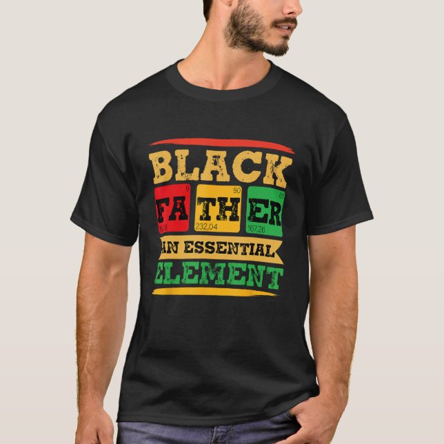 Black Father Essential Element Father s Day  Black T Shirt (Framsida)