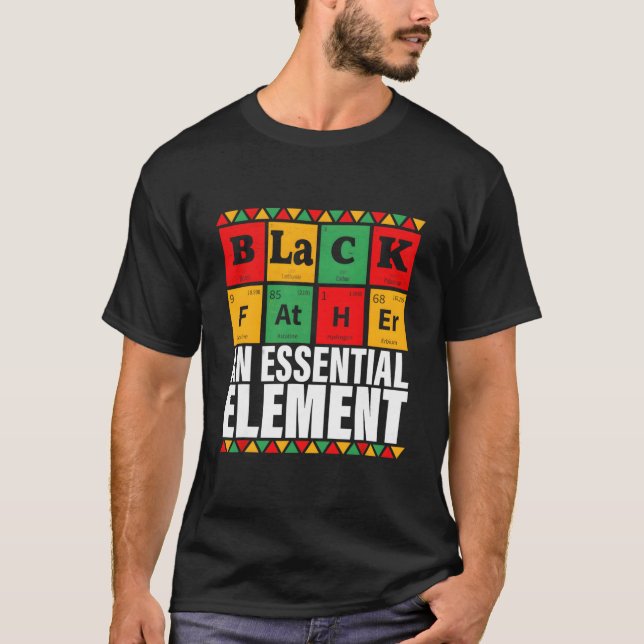 Black Father The Essential Elet Father'S Day T Shirt (Framsida)