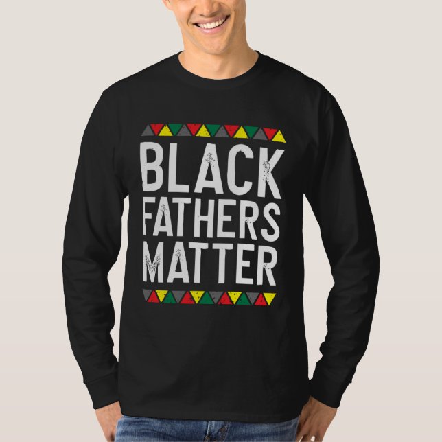 Black fathers matte t shirt (Framsida)