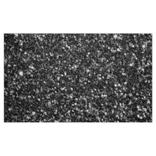Black Faux Glitter Seamless Mönster Tyg