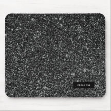 Black Faux Glitter & White Sparkles - bakgrund