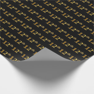 Black, Faux Guld 12:e (tolfte), händelse Presentpapper