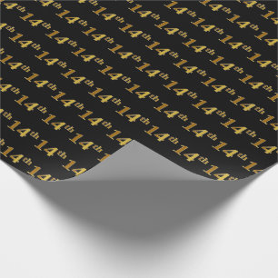 Black, Faux Guld 14:e (fjortonde) händelsen Presentpapper