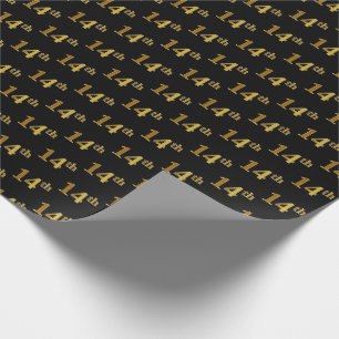 Black, Faux Guld 14:e (fjortonde) händelsen Presentpapper