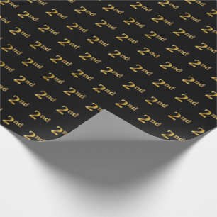 Black, Faux Guld 2:a (andra) händelsen Presentpapper