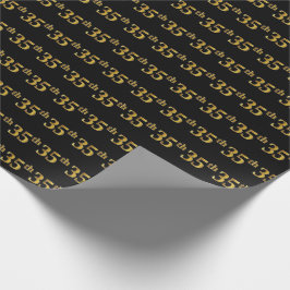 Black, Faux Guld 35e (trettiofem), händelse Presentpapper