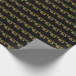 Black, Faux Guld 65e (sextiofemte), händelse Presentpapper