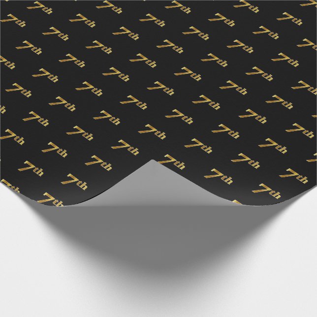 Black, Faux Guld 7:e (sjunde), händelse Presentpapper (Hörn)