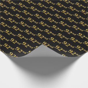 Black, Faux Guld 92:a (90:e) händelsen Presentpapper