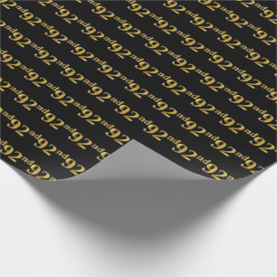 Black, Faux Guld 92:a (90:e) händelsen Presentpapper