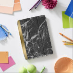 Black Faux Marble Guld accent iPad Pro Skydd<br><div class="desc">Coola svart och grått faux marble struktur med guld accent.</div>