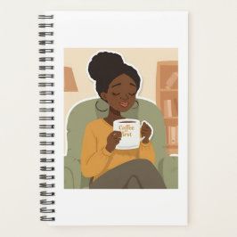 Black Female Drinking Coffee