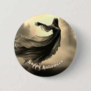 Black Female Ghost i Hellscape - Halloween Knapp