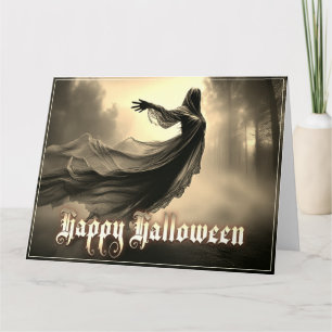 Black Female Ghost i Hellscape - Halloween Kort