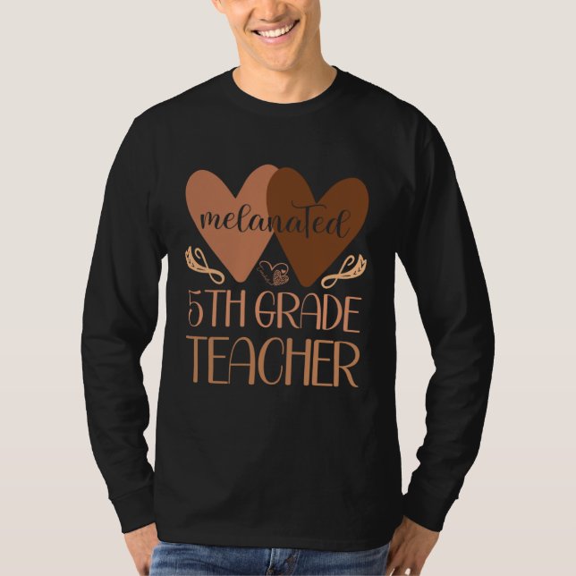 Black Fifth Grade Teacher Black History Women Afri T Shirt (Framsida)