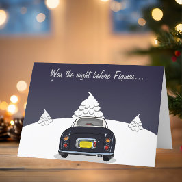 Black Figaro Car-julkort, Helgdag Card Helgkort