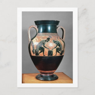 Black-figur amphora som skildrar Ajax och Achilles Vykort