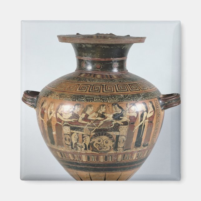 Black-figur hydria magnet (Framsidan)