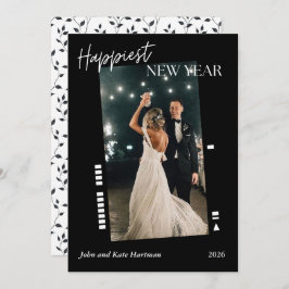 Black Film Happy New Year Photo Simple