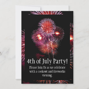 Black Fireworks 4:e juli-gruppinbjudan Inbjudningar
